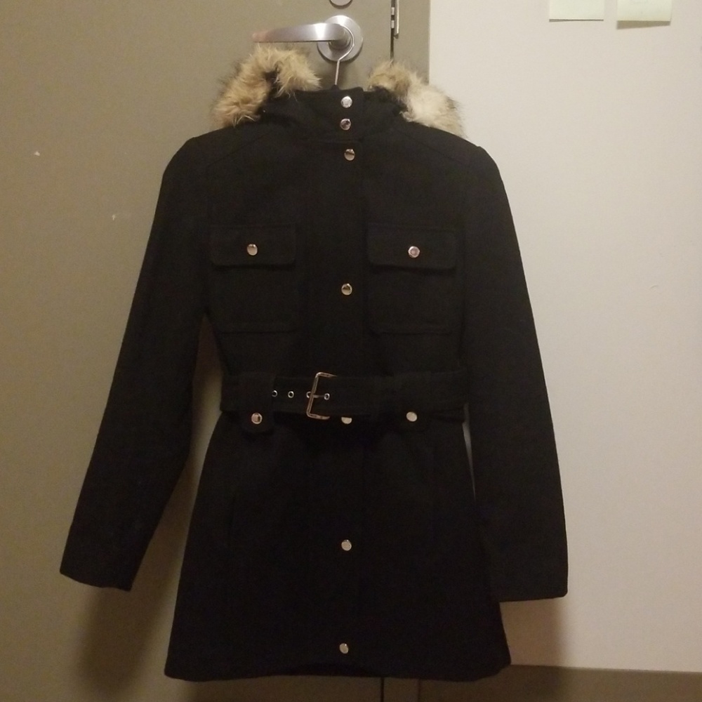 Black fancy winter coat